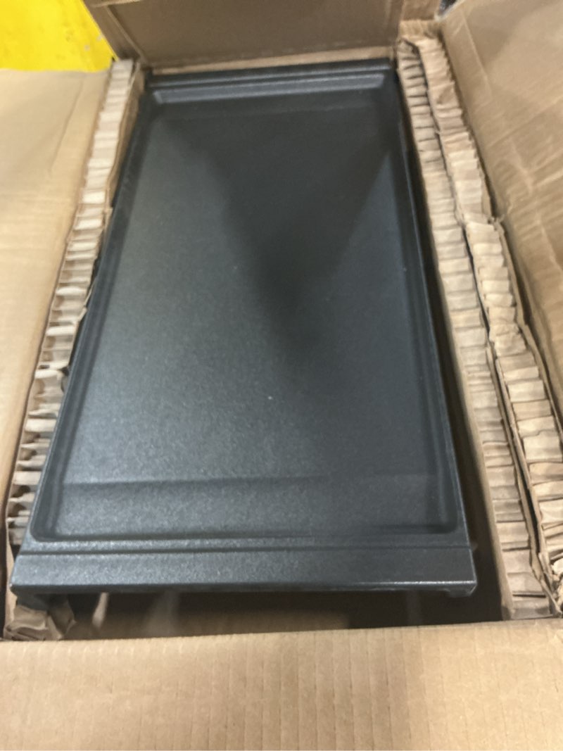 Condition photo showing Good Condition for stove top griddle for ge gas stove replacement wb31x24738 grill stovetop cast iron pan wb31x27151 grates general electric rang parts burner center griddles cooktop wb31x24998 2pcs wb31x27151 + 1pcs wb31x24738