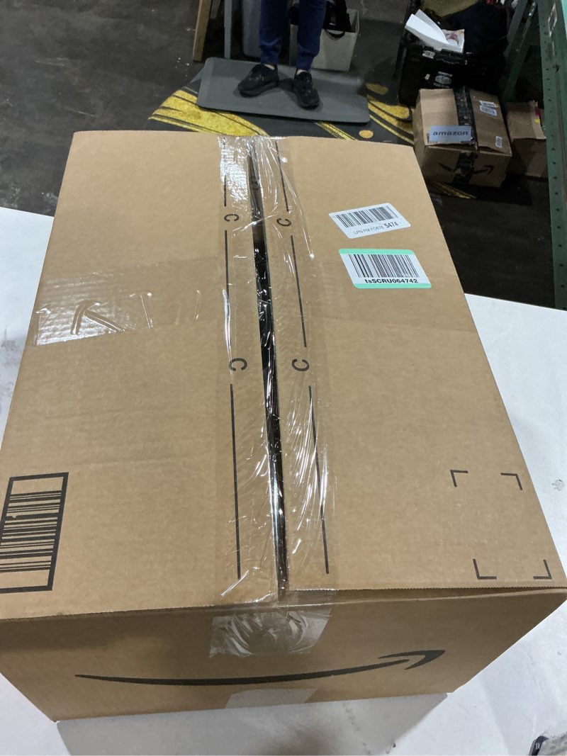 Condition photo showing As Is for Aspen Creative 33054, Hardback Empire Transitional Spider Lamp Shade, Mushroom Pleated Black, 7" Top