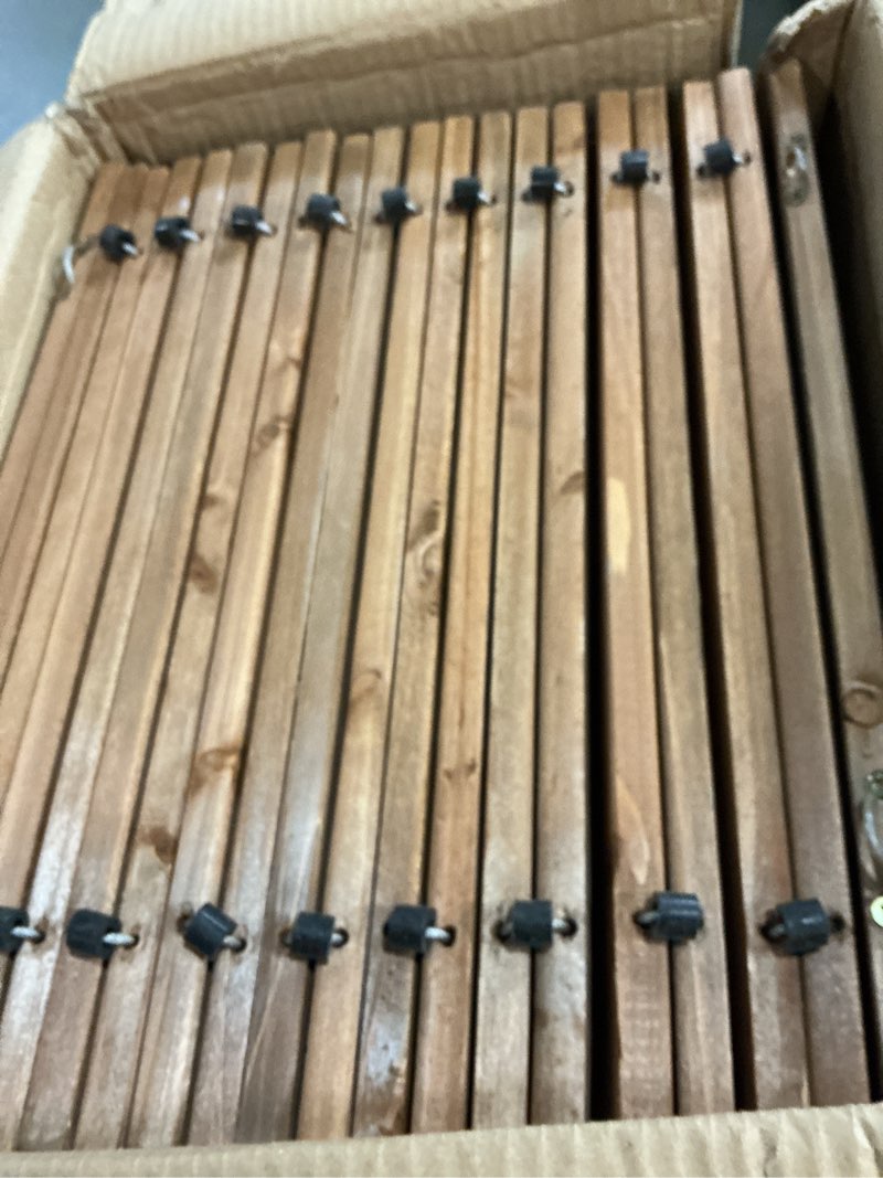 Condition photo showing Good Condition for 24 ft wooden garden pathway outdoor roll out garden walkway (natural) | weather-resistant non-slip wooden walkway pavers for backyard, beach, wedding party paths, straight natural 24ft straight