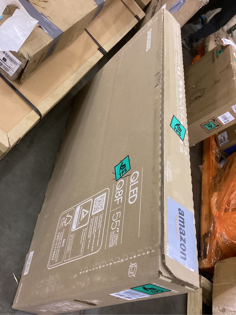 Condition photo showing As Is for Samsung 55-Inch Class QLED Q8F 4K UHD Smart TV (2025 Model) Q4 AI Processor, 100% Color Volume with Quantum Dot, AirSlim Design, Endless Free Content, Samsung Vision AI, Alexa Built-in 55-Inch TV Only