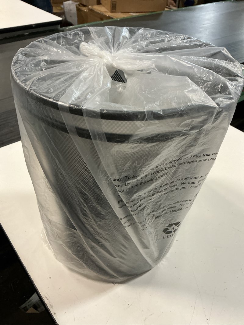 Condition photo showing Good Condition for mind reader mesh trash can, set of 3, waste paper basket, round, office, metal mesh, 11.5" l x 11.5" w x 13.75" h, black