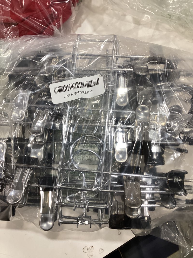 Condition photo showing Good Condition for Pants Hangers with Clips,Space Saving Hanging Closet Organizer-6 Tiers Skirt Hangers with 360° Swivel Hook,Closet Organizer-Clothes Hangers- College Dorm Essentials Apartment Essentials- 4 Pack