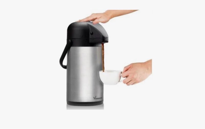 vondior airpot coffee dispenser with pump