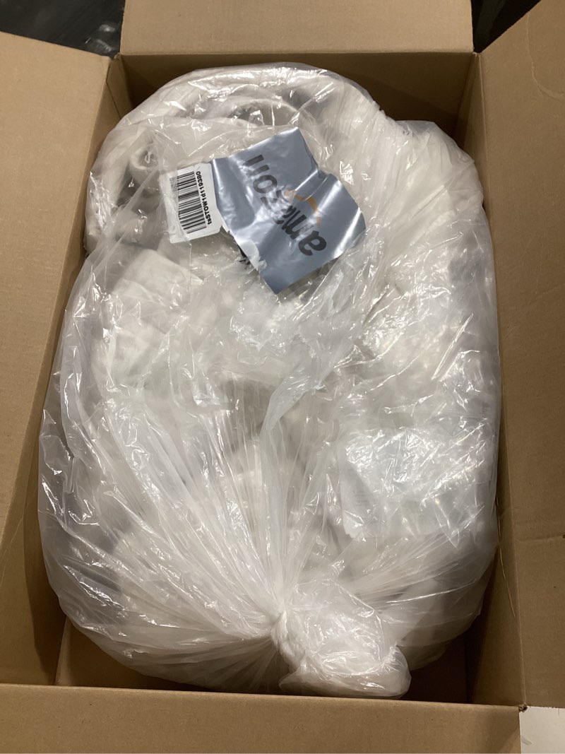 Condition photo showing As Is for RECYCO Luxury Velvet Quilt Set Full Queen Size, Lightweight Velvet Comforter Set, Oversized Bedspread Coverlet Quilted Bedding Set, with 2 Matching Pillow Shams, for All Season, Cream White Full/Queen (88" x 92") Cream White