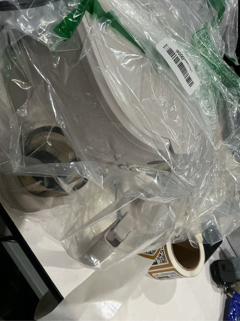 Condition photo showing As Is for bella 12 cup programmable coffee marker, reusable dishwasher safe accessories, easy lcd diaply, auto shutoff, 900 watt, oatmilk