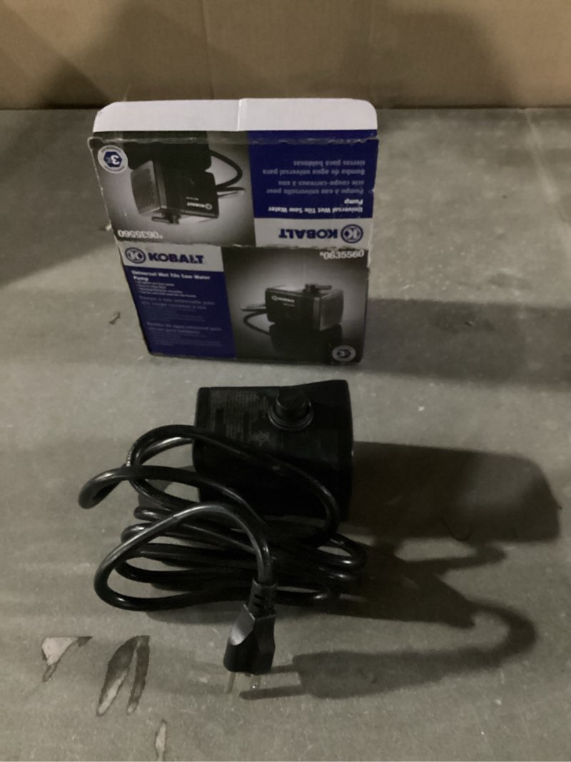 kobalt tile saw water pump item #635560 | model #kwp s10-06