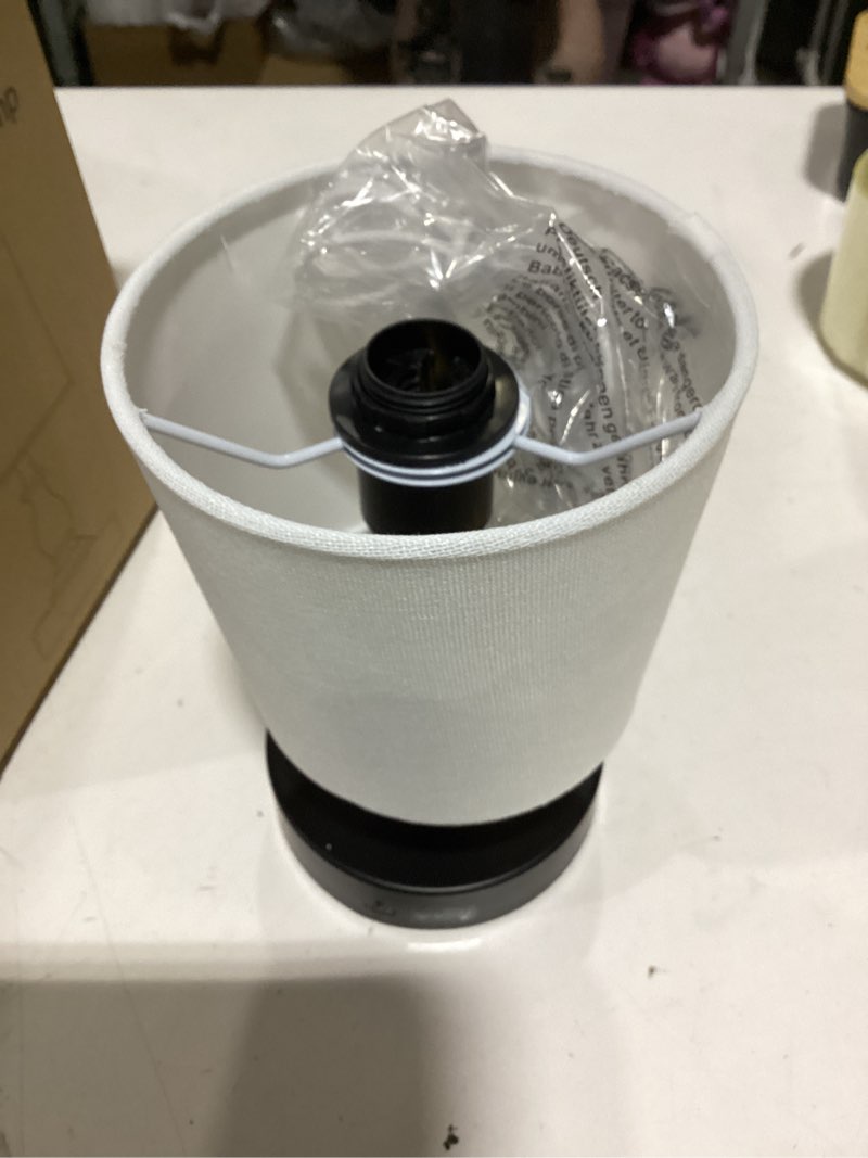 Condition photo showing New/Like New for partphoner mini cordless led table lamp, 5200mah rechargeable battery operated lamp, 3-level brightness, touch dimmable desk lamp, bedside night light for patio camping restaurant home, matte black