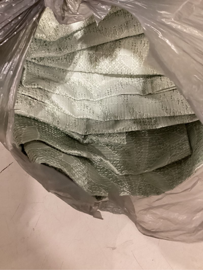 Condition photo showing Good Condition for mainstays green solid blackout rod pocket with back tabs curtain panel pair  set of 2  30  w x 84  l