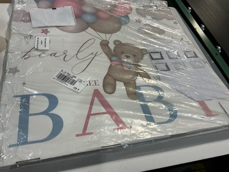 Condition photo showing Good Condition for amazingspark 28in jumbo gender reveal gift box kit with oversized box giant pull bows for gender reveal baby shower birthday party decor(we can bearly wait)