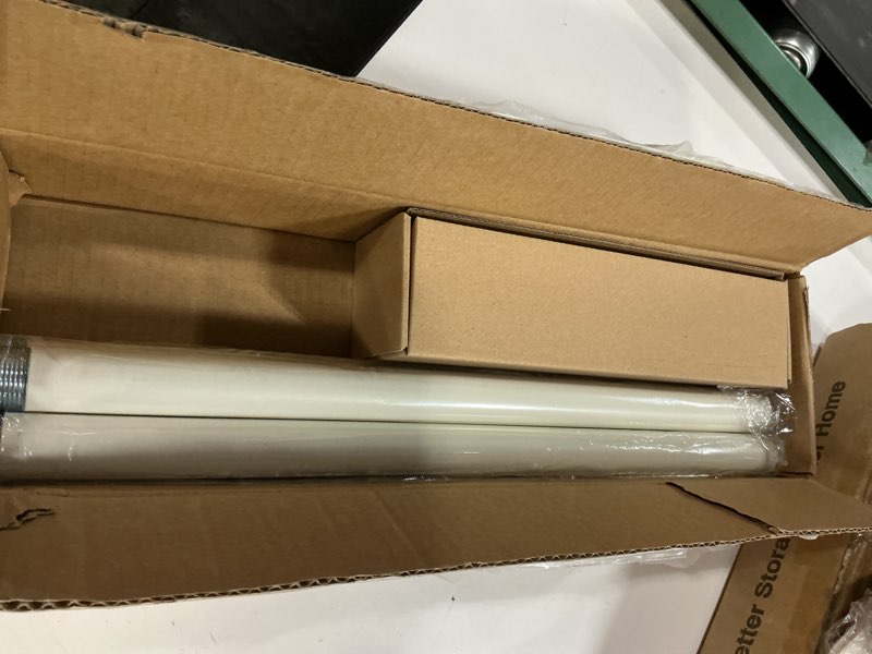 Condition photo showing Good Condition for lootkell 2 pack antique white curtain rods for windows 48 to 84 inches heavy duty adjustable 1" diameter window rod with decorative finials for bedroom living room kitchen outdoor farmhouse antique white 16"-88"|2 pack