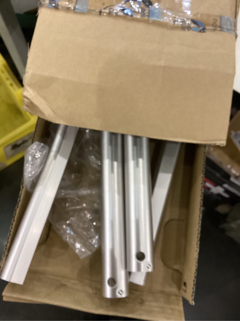 Condition photo showing New/Like New for Zenna Home Rustproof Double Curved Shower Curtain Rod, No Drill Adjustable Curved Tension Shower Curtain Rod for Bathroom, Easy Install, Rounded for Extra Room, 50 to 72 Inches, Satin Nickel