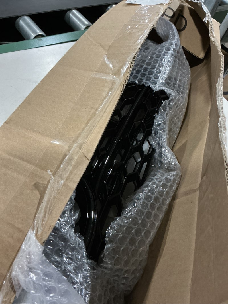 Condition photo showing As Is for topteng honeycomb style fog light grill bumper for audi a4 s-line (8k2, b8) 2008 2009 2010 2011 2012 sport version, for audi s4 08-12 sport version black