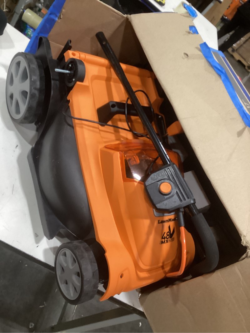 lawnmaster clmf4817e 48v max* brushless mower with 2x24v max* 4.0ah battery and a dual charger24v max* 4.0ah battery