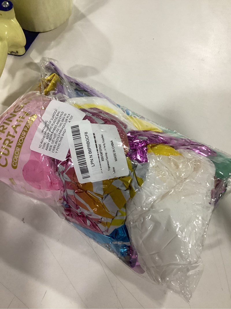 Condition photo showing New/Like New for Trgowaul Spring Party Decorations, Hello Spring Banner, Paper Pom Poms, Flowers Hanging Swirls, Daisy Flower Butterfly Foil Balloons, Fringe Curtains, Flower Butterfly Themed Birthday Party Supplies