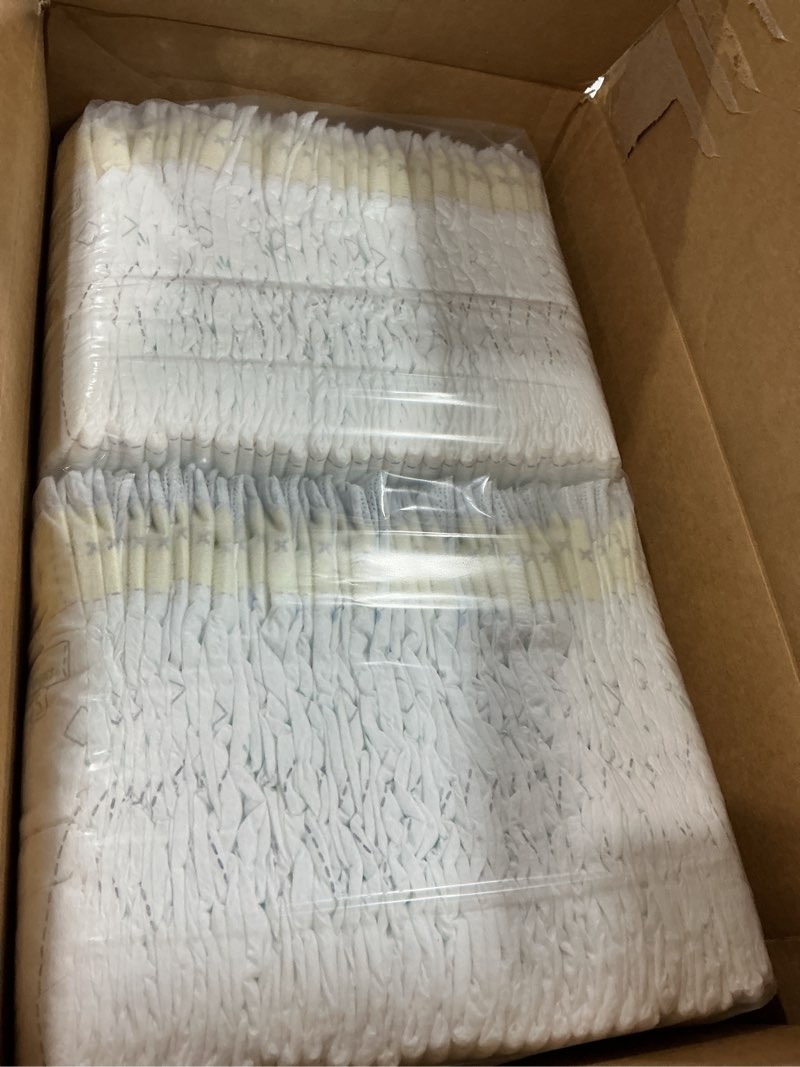 Condition photo showing New/Like New for pampers swaddlers diapers, size 5 (20-37 lbs), 132 count, absorbent, keeps baby dry and comfortable, skin safe disposable baby diaper (packaging may vary) size 5 132
