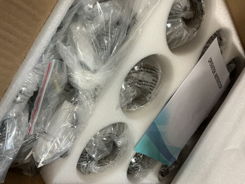 Condition photo showing Good Condition for szxykeji 8 light glass globe ceiling light black mid century flush mount sputnik light fixture bubble chandelier living room farmhouse for dining room kitchen bedroom. black 8 light