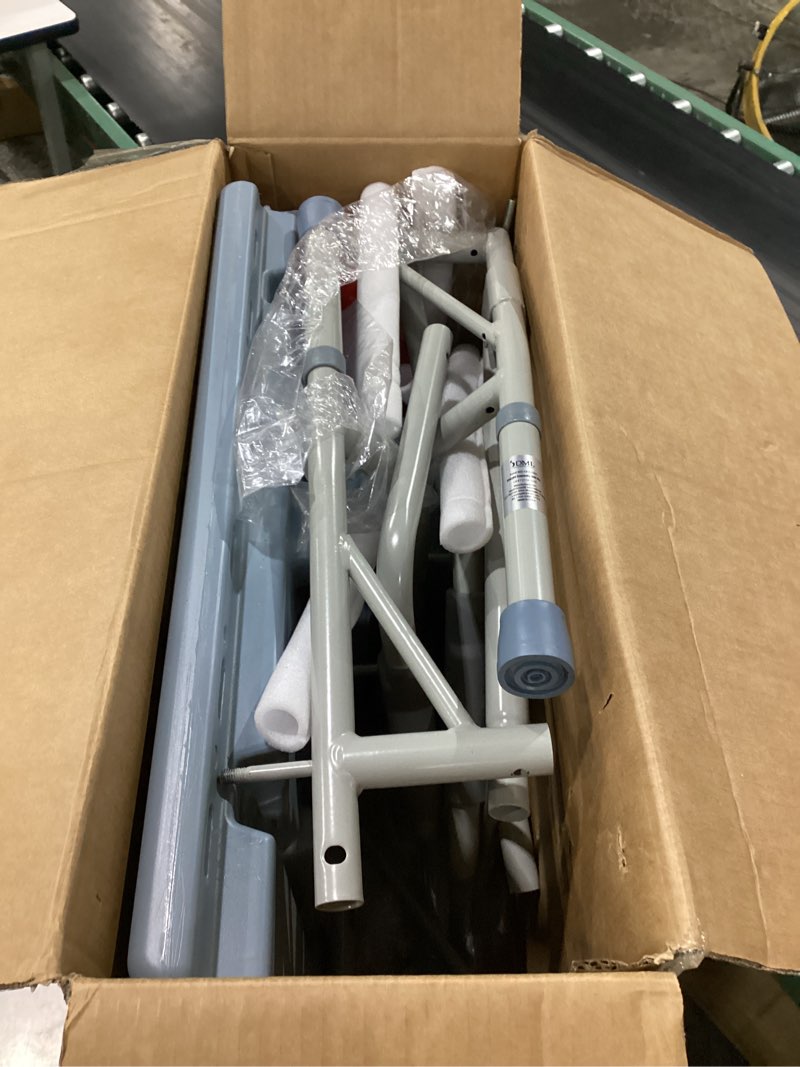 Condition photo showing As Is for hd drop-arm commode (kd)