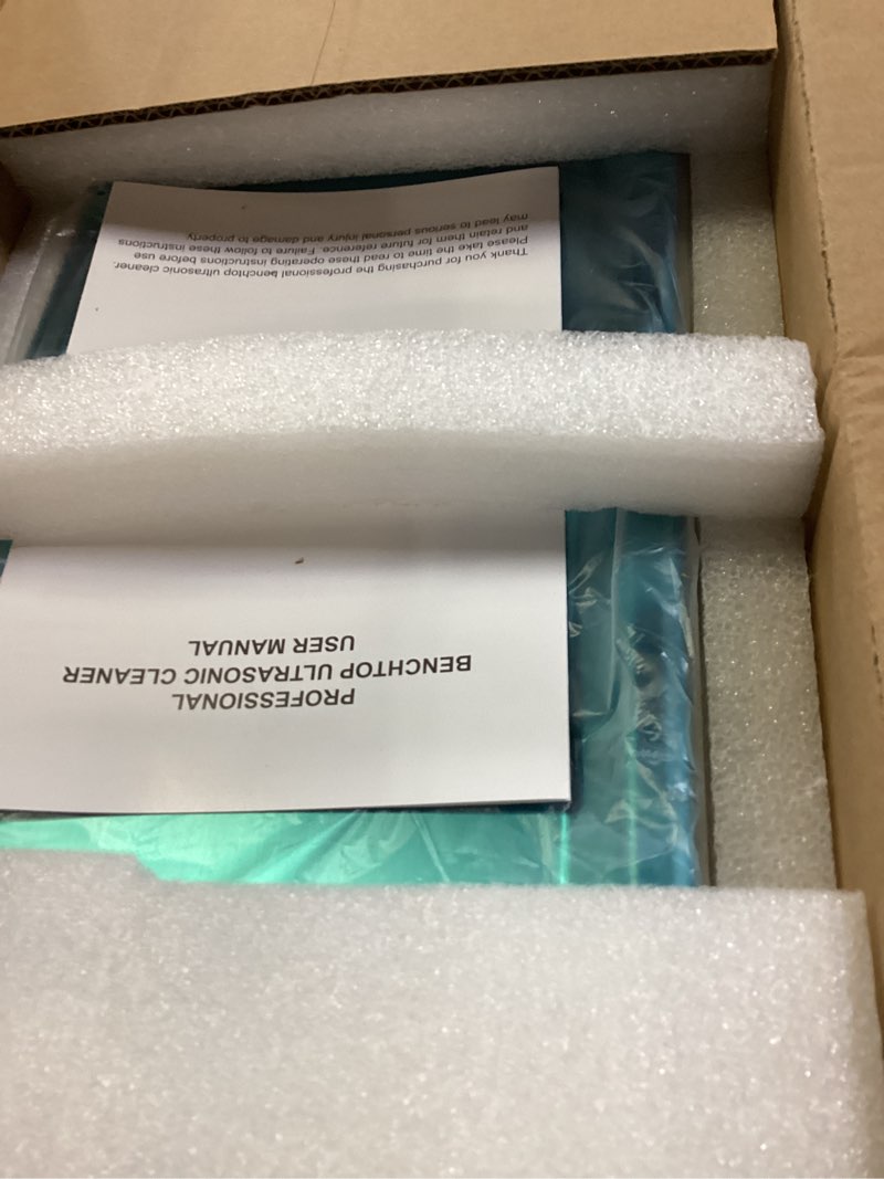 Condition photo showing New/Like New for 6l ultrasonic cleaner with timer & heater, professional ultrasonic parts cleaner, knob control ultrasonic cleaning machine for glasses watch jewelry denture dental irrigator parts tools circuit board 6.5l