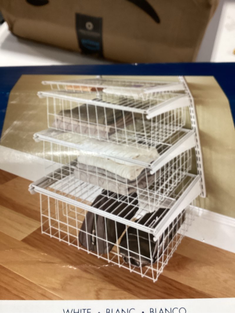 Condition photo showing New/Like New for ClosetMaid 2815 ShelfTrack 4 Drawer Kit , White