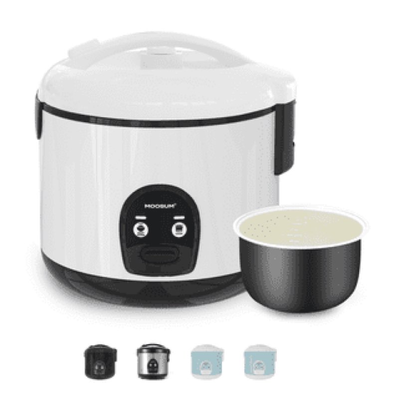 10-Cup Uncooked Rice Cooker & Food Steamer - Ceramic Non-Toxic Inner Pot, One-Touch Multifunction for Rice/Sauté/Yogurt, Dishwasher Safe, 3-10 Family Size, Dark Dark-One-Touch