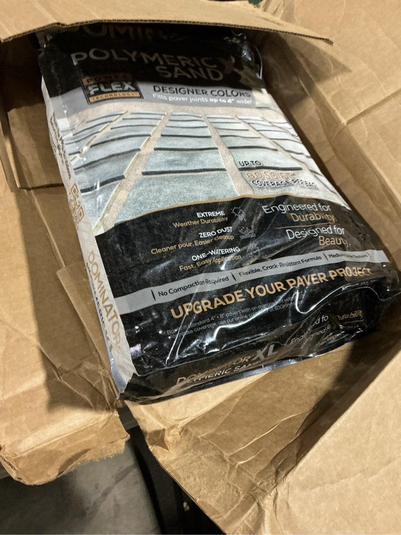 Condition photo showing Good Condition for 40 lbs. xl polymeric sand gray beige