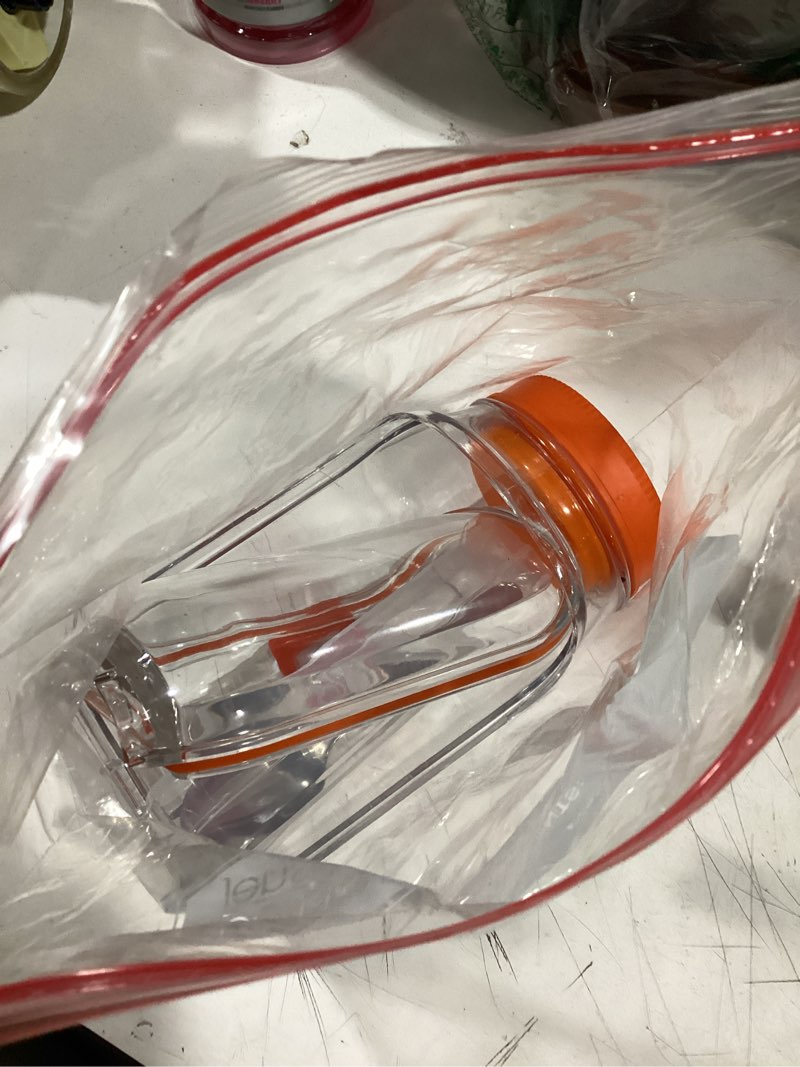 Condition photo showing Good Condition for huafa salad jar pod, side opening salad jar to go with spork & spoon, leakproof portable salad container with dressing cup, meal prep jar for lunch, work, travel & picnic (orange)