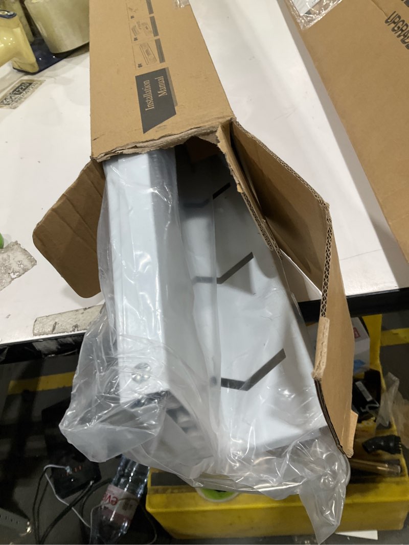 Condition photo showing Good Condition for BAKON Wall Mounted Drying Rack with 4 Hooks and Shelf, Foldable Clothes Drying Rack for Laundry Room, Collapsible Laundry Rack Wall Mount, for Indoor Outdoor Hanging Clothes, 23.6 Inch White 23.6''?Upgrade?