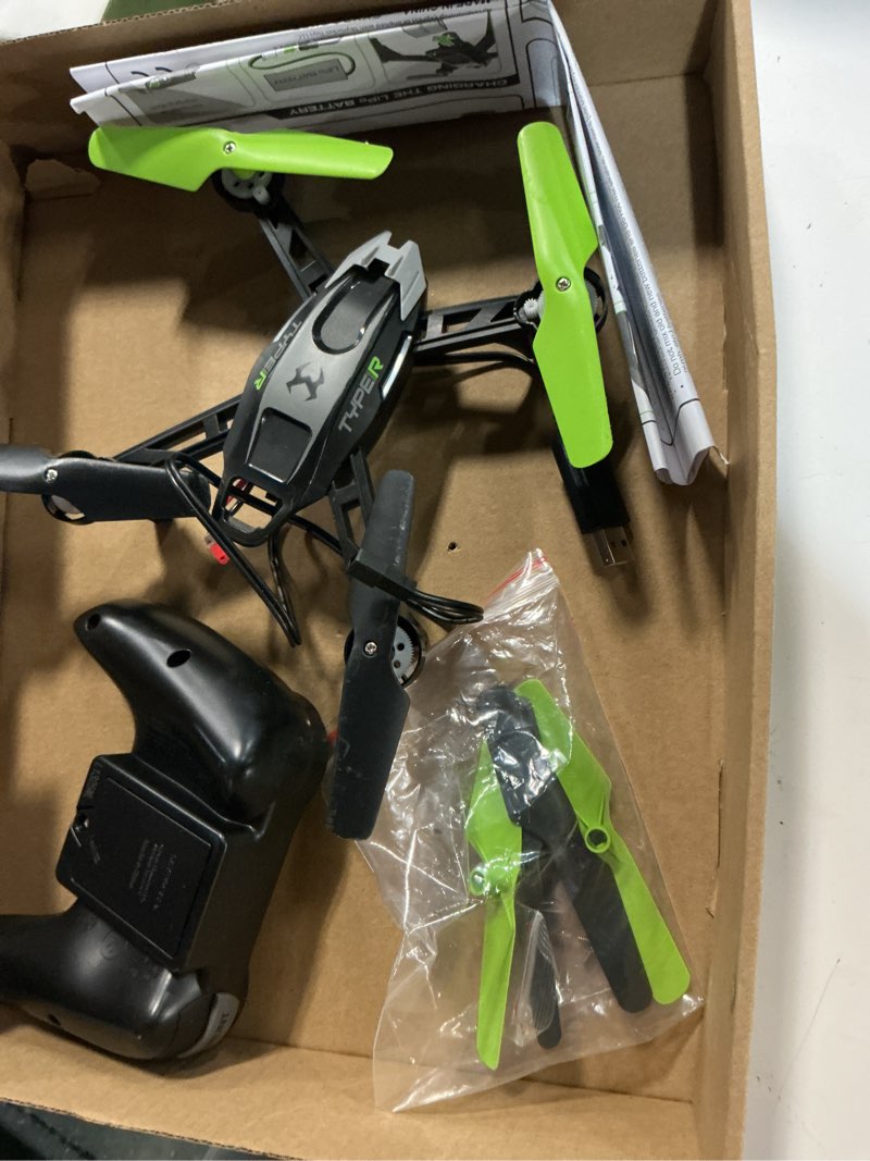 Condition photo showing Good Condition for sky viper type-r racing drone with charging cable and replacement propellers