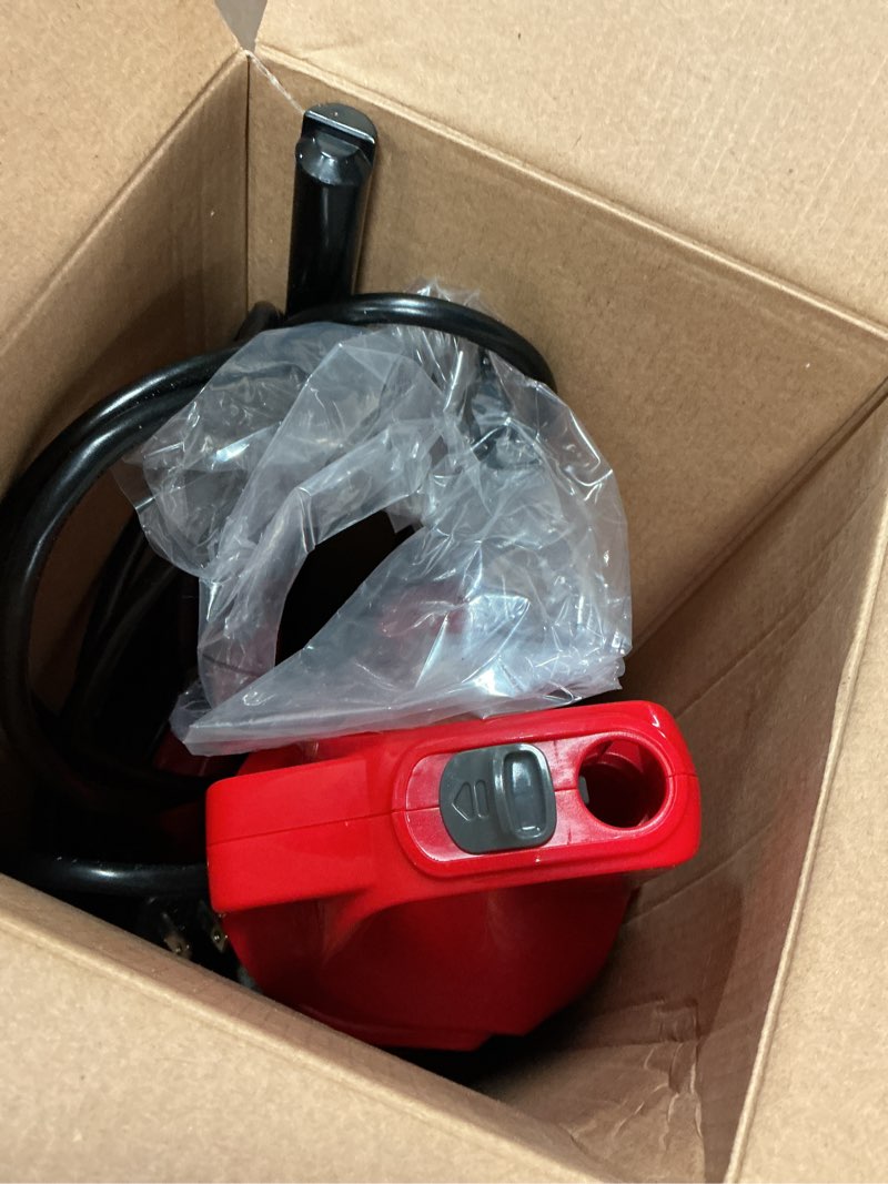 Condition photo showing As Is for vibe 3-in-1 bagless lightweight corded stick vacuum cleaner
