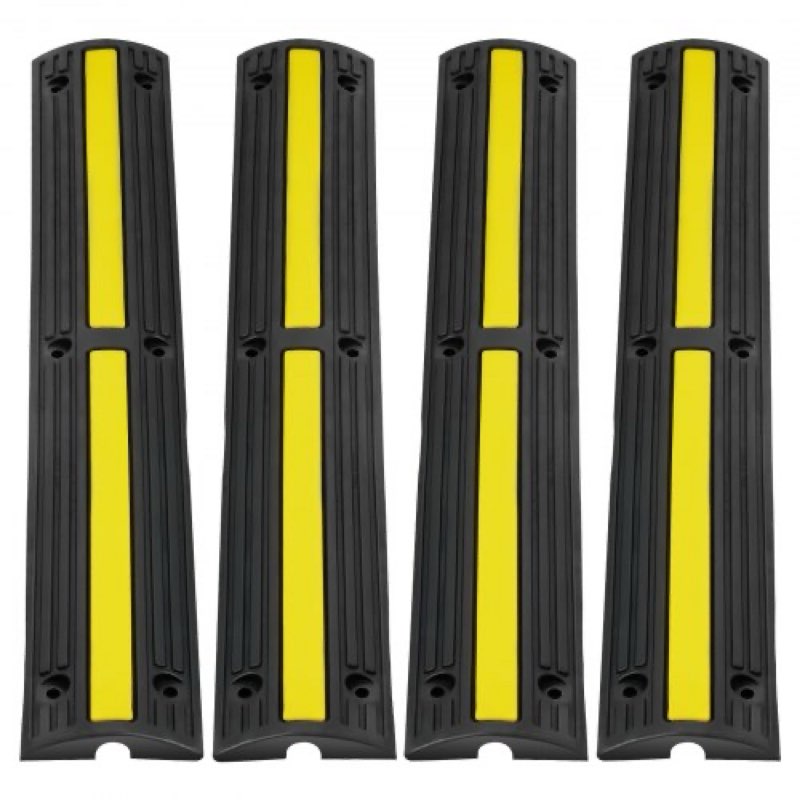 vevor 4 pack cable protector ramp 3.28 ft 1 channel 18000 lbs/axle capacity