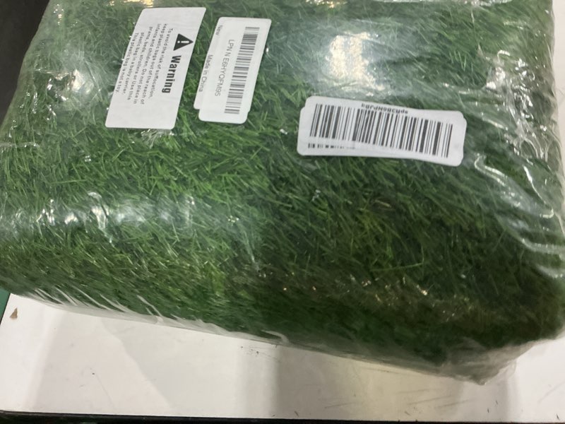 Condition photo showing New/Like New for realistic artificial grass rug indoor outdoor: fake grass turf with drainage holes, pet-friendly dog grass mat, perfect for garden lawn balcony patio backyard wedding christmas decoration?, 3ft x5ft 3×5 ft