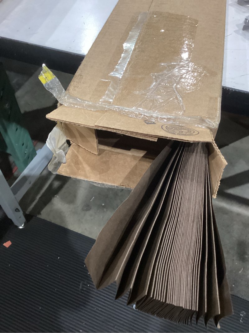 Condition photo showing Good Condition for redi shade no tools original room darkening pleated paper shade chocolate, 48 in x 72 in, 6 pack