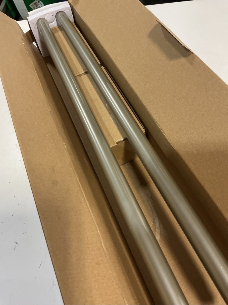 Condition photo showing New/Like New for KAMANINA 1 Inch Curtain Rod Telescoping Single Drapery Rod 28 to 48 Inches (2.3-4 Feet), 2 Pack Anti