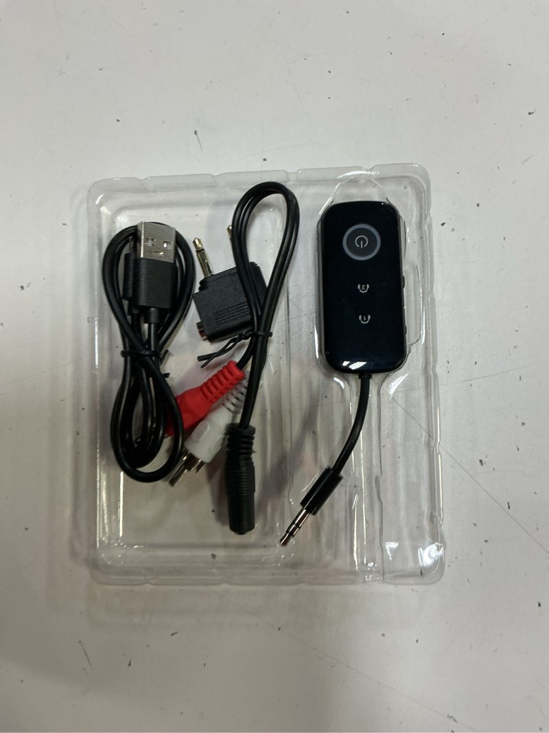 Condition photo showing Good Condition for premium pro bluetooth 5.4 transmitter receiver,airplane audio adapter,wireless transmitter for tv/travel flight,airline,gym.compatible with 2 airpods/headphones,bluetooth receiver for car/home stereo black