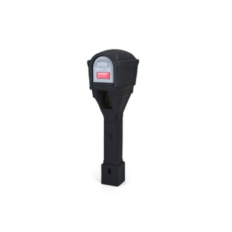 Simplay3 Large Plastic Black Post Mount Mailbox