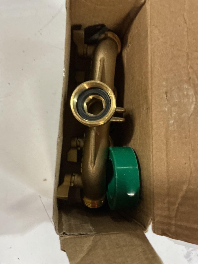 Condition photo showing Good Condition for Triumpeek 4 Way Brass Hose Splitter, Heavy Duty 4-Way Garden Hose Connector 3/4 Inch, Solid 4 way hose adapter