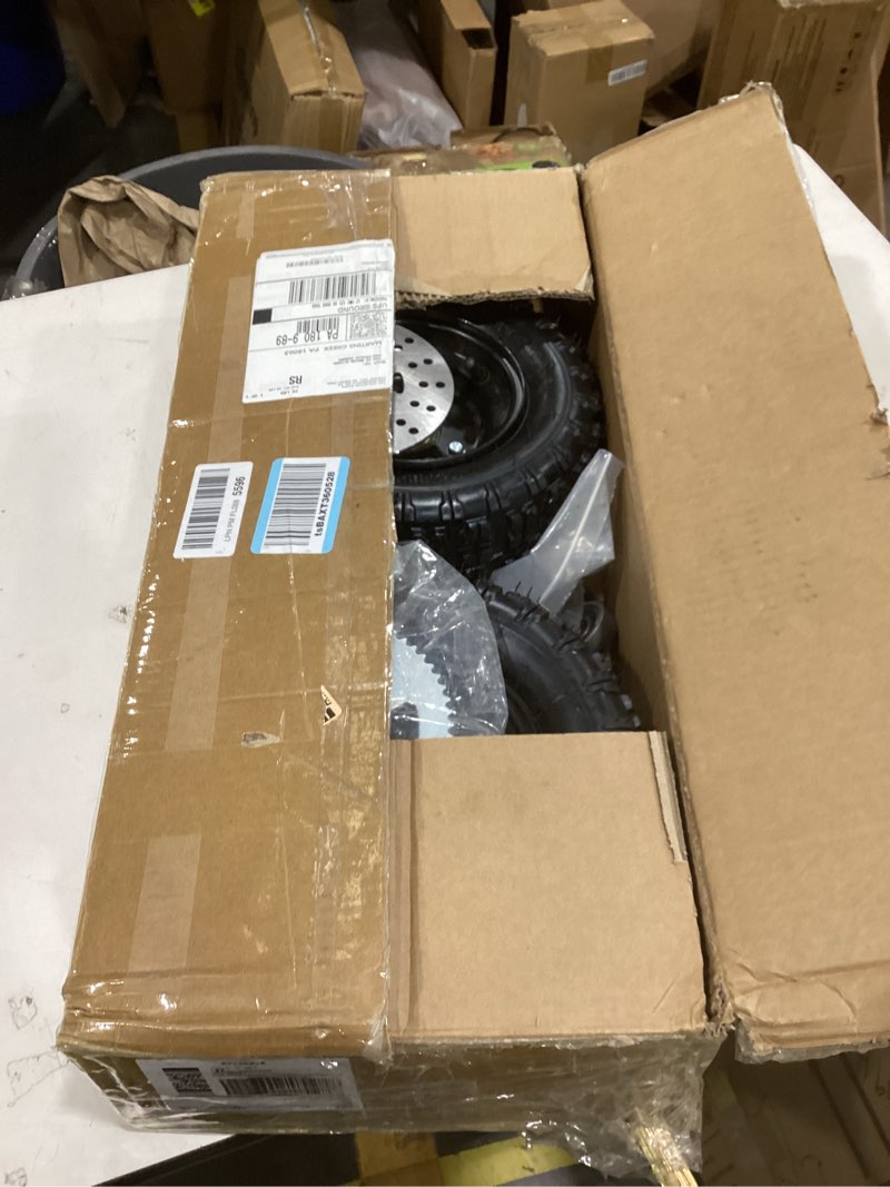 Condition photo showing Good Condition for 740mm 29 inch go kart rear axle assembly complete wheel hub kit & 13 * 5-6 wheel tires with rim & brake assembly & t8f chain suitable for diy go kart quad, trike, drift bikes
