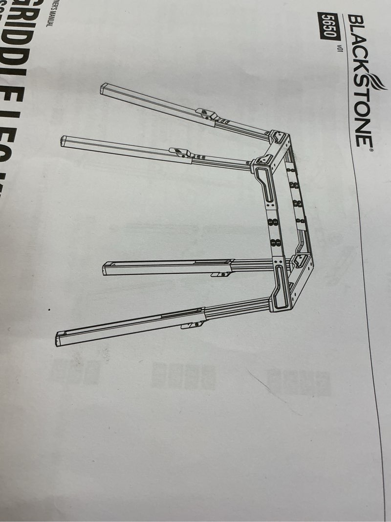 Condition photo showing As Is for ninja woodfire adjustable outdoor grill stand