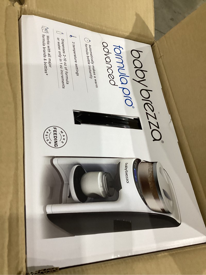 Condition photo showing Good Condition for baby brezza new and improved formula pro advanced formula dispenser machine - automatically mix a warm formula bottle instantly - easily make bottle with automatic powder blending, white