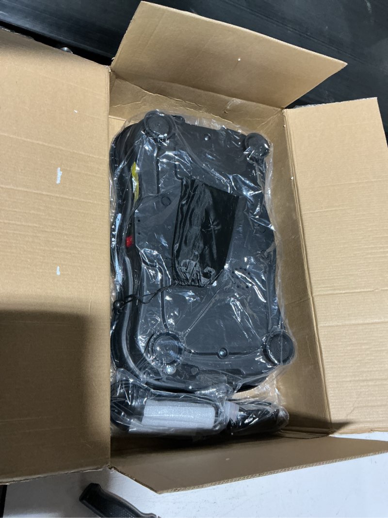 Condition photo showing New/Like New for vibration plate exercise machine, 130 levels full body workout vibrating plate for lymphatic drainage weight loss, 450 lbs capacity shake platform with resistance bands bluetooth for women men