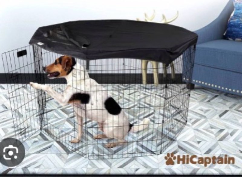 Colewin Dog Playpen Cover,Top Dog Pen Cover for 30in 8 Panels Play Pen,Escape-Proof Playpen Covers I