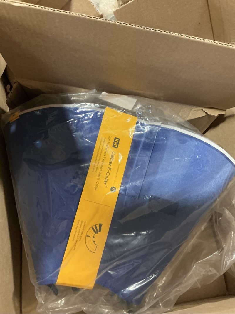 Condition photo showing New/Like New for Upgraded Dog Cone Collar for Dogs After Surgery, Soft Breathable Pet Recovery Collar with Double-Layer Design, Adjustable Dog Cone Collar for Large Medium Dogs, Elizabethan Collar (XL, Blue) XL (Neck: 20.0-22.0") Blue