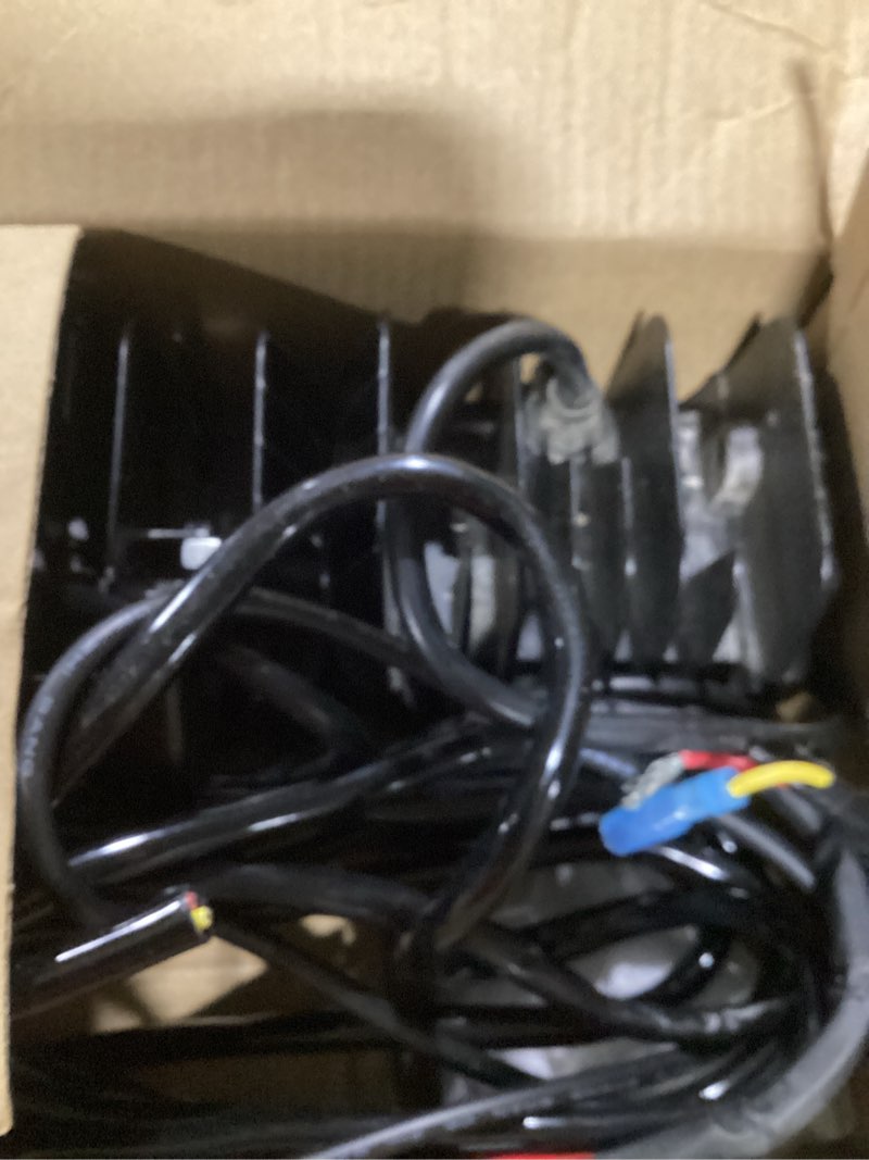 Condition photo showing Good Condition for naoevo 4 inch strobe led light pods, amber white blue red side shooter, 6 modes 60w off road light with memory function, emergency fog driving work light for truck boat atv suv with wiring harness