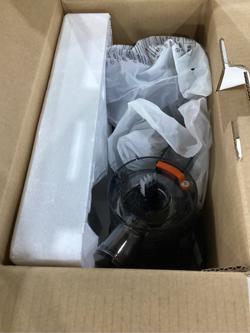 Condition photo showing Good Condition for not tested**** juicer machines,fretta compact cold press juicer with pctg material from us,fit whole fruits & vegetables,bpa-free, easy to clean (pure black, 1.0 l) pure black 1.0 l