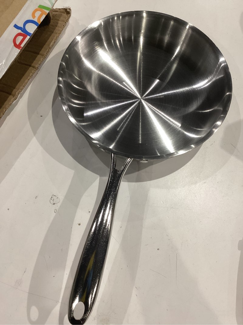 Condition photo showing Good Condition for stainless steel frying pan with 5-ply stainless steel professional cookware durable versatile even heating dishwasher safe(10inch)