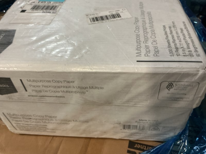 Condition photo showing New/Like New for Amazon Basics Multipurpose Copy Printer Paper, 20 lb, 8.5 x 11 Inches, 10 Reams (5,000 Sheets), 92 Bright, White 10 Reams | 5000 Sheets Letter (8.5x11)
