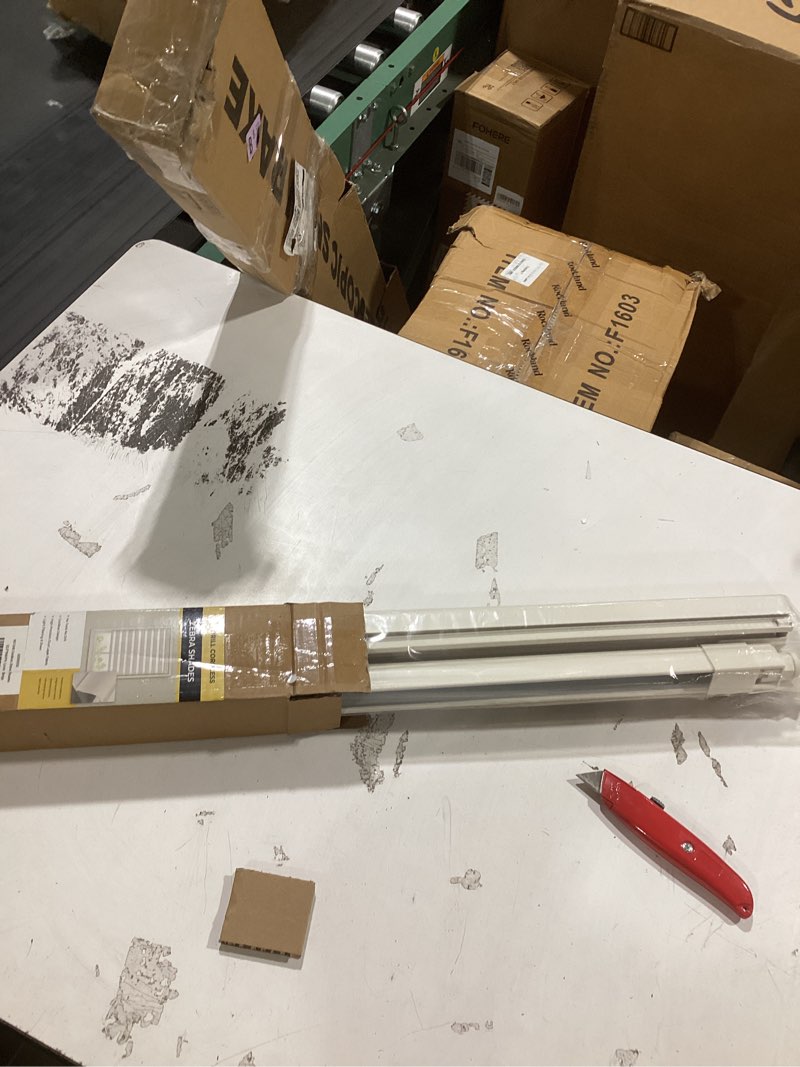 UNISHADES No Drill Cordless Zebra Blinds for Windows, Linen High Precision Fabrics, 22.5" W x 64" H 