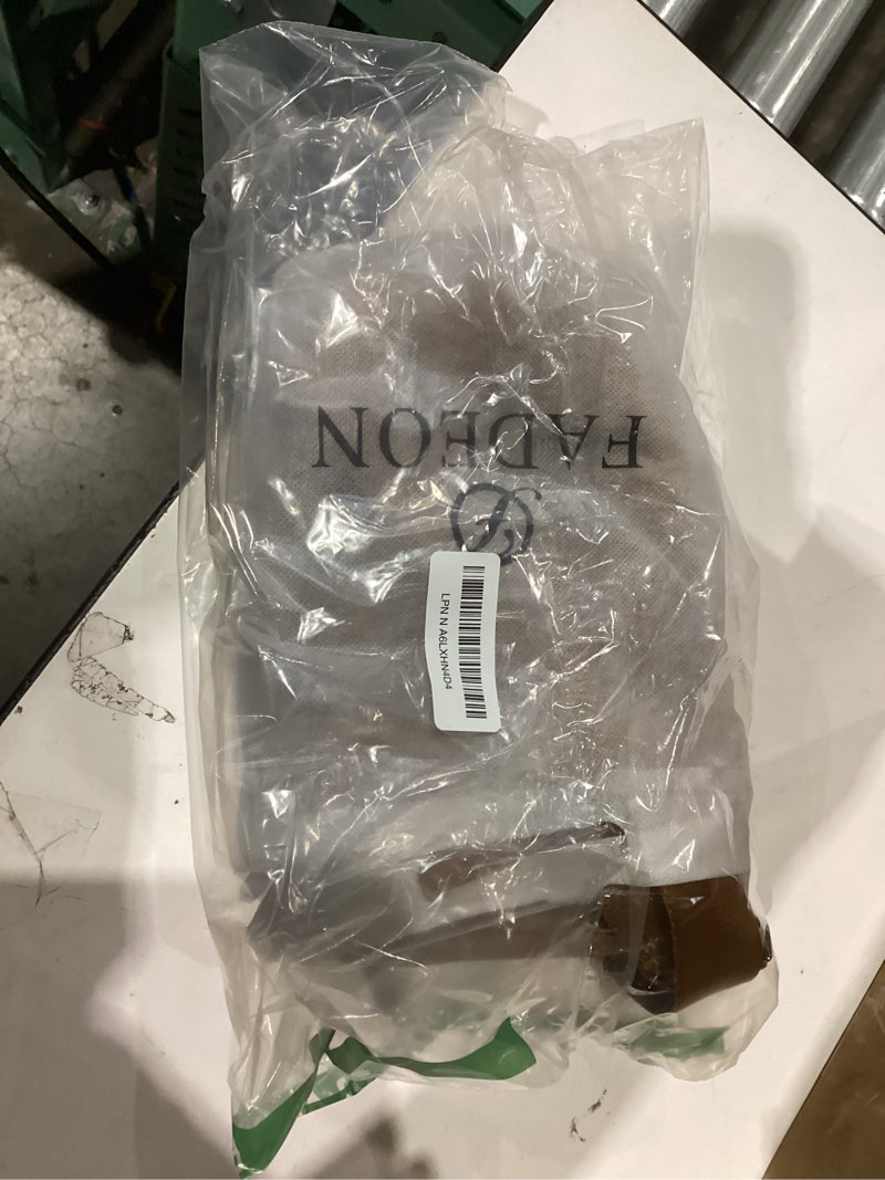 Condition photo showing Good Condition for FADEON Women Sling Bags Designer Crossbody Bag, PU Leather Sling Purse Multi-Pocket Packs with Card Slot Suede Brown Camel Brown Nubuck Style Small