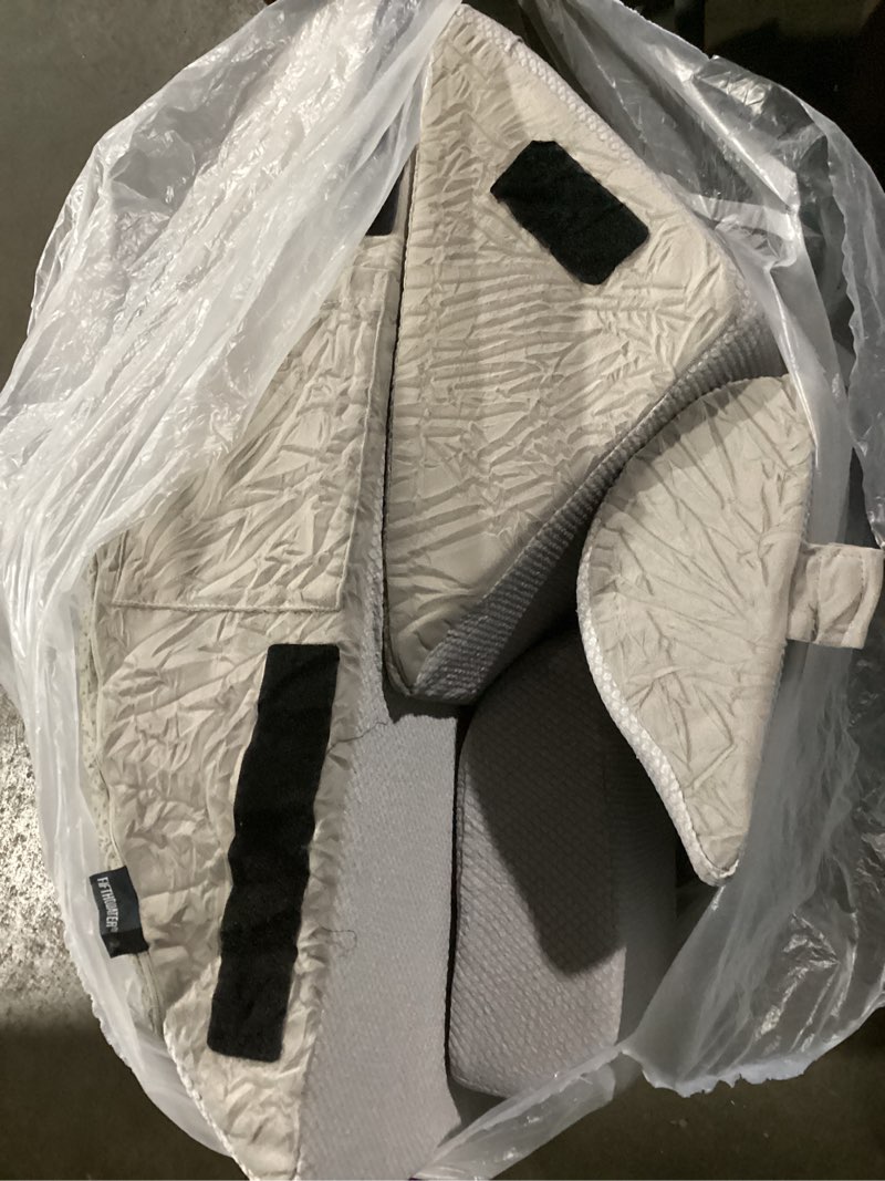 Condition photo showing As Is for yojoker 4pcs orthopedic bed wedge pillow set for sleeping, post surgery foam pillow for body, back and leg pain relief, triangle adjustable support pillow - acid reflux, anti snoring & gerd sleeping