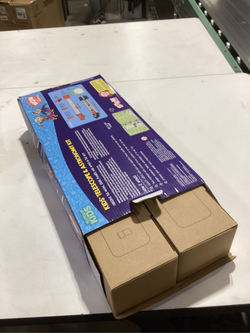 Condition photo showing New/Like New for Wow in The World Kids’ Telescope & Astronomy Kit, 25x & 50x Magnification, Adjustable 48” Tripod, Includes Star Wheel & Companion Audio Content, Intro to Astronomy Gift for Ages 6+ by Thames & Kosmos